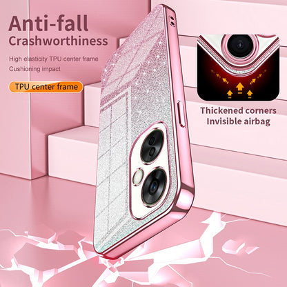 OnePlus 9 Luxury Glitter Gradient Powder Electroplated Case with Advanced Protection and Style