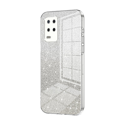 Realme 8 5G Luxury Glitter Gradient Powder Electroplated Case with Advanced Protection and Style