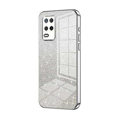 Realme 8 5G Luxury Glitter Gradient Powder Electroplated Case with Advanced Protection and Style