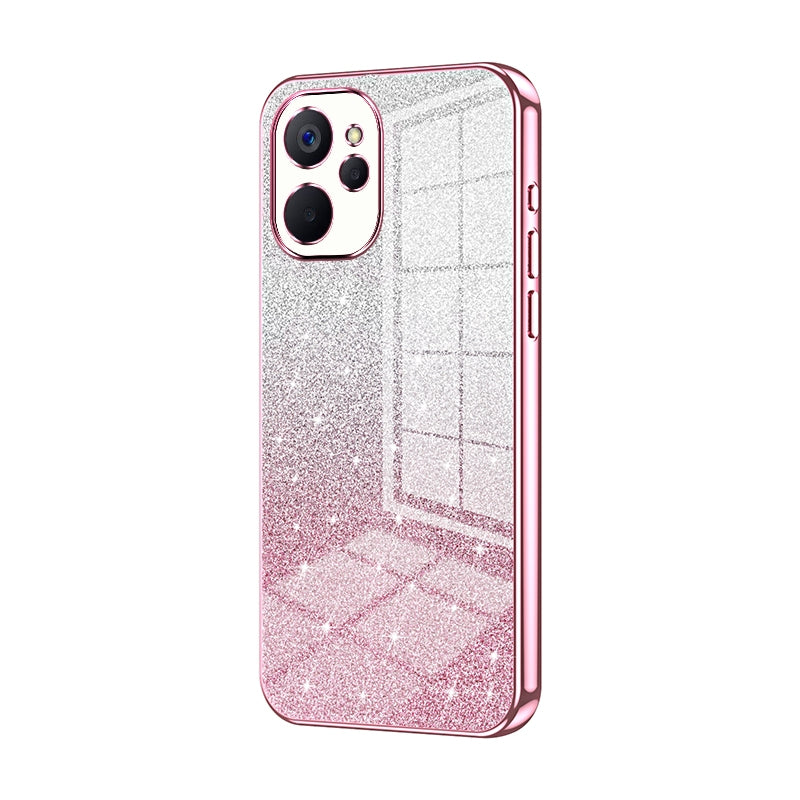 Realme 9i 5G Luxury Glitter Gradient Powder Electroplated Case with Advanced Protection and Style