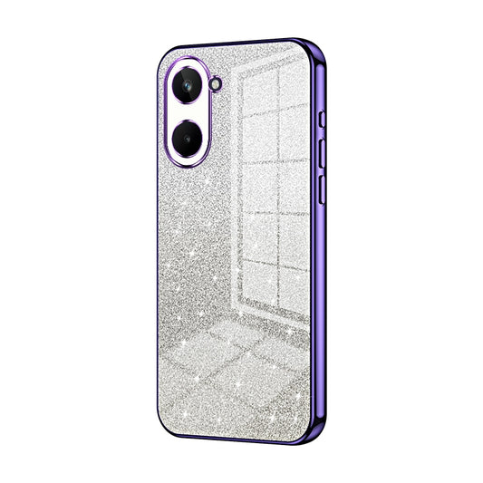 Realme 10 Pro 5G Luxury Glitter Gradient Powder Electroplated Case with Advanced Protection and Style