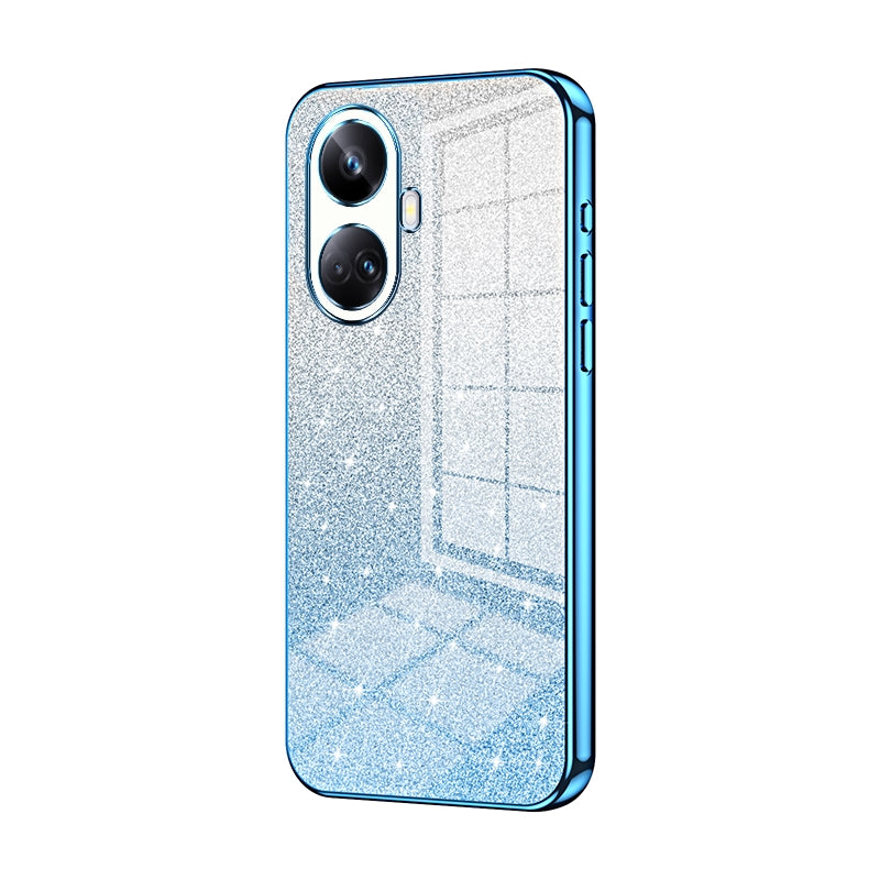 Realme 10 Pro+ Luxury Glitter Gradient Powder Electroplated Case with Advanced Protection and Style