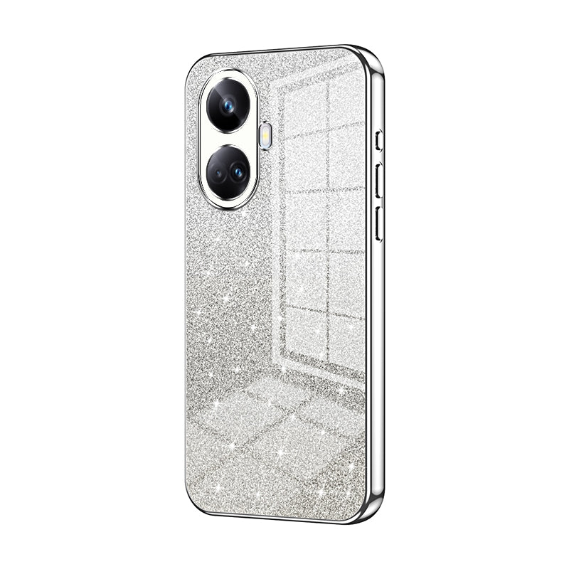 Realme 10 Pro+ Luxury Glitter Gradient Powder Electroplated Case with Advanced Protection and Style