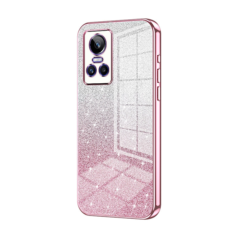 Realme GT Neo 3 Luxury Glitter Gradient Powder Electroplated Case with Advanced Protection and Style