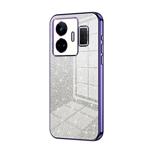 Realme GT3 Luxury Glitter Gradient Powder Electroplated Case with Advanced Protection and Style