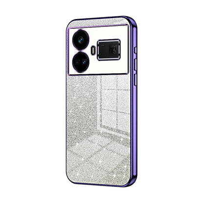 Realme GT5 Luxury Glitter Gradient Powder Electroplated Case with Advanced Protection and Style