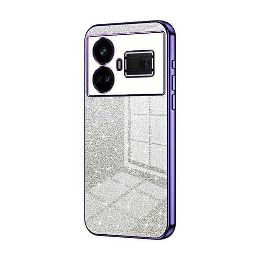 Realme GT5 Luxury Glitter Gradient Powder Electroplated Case with Advanced Protection and Style