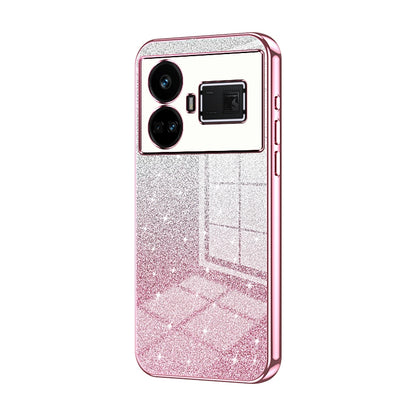 Realme GT5 Luxury Glitter Gradient Powder Electroplated Case with Advanced Protection and Style