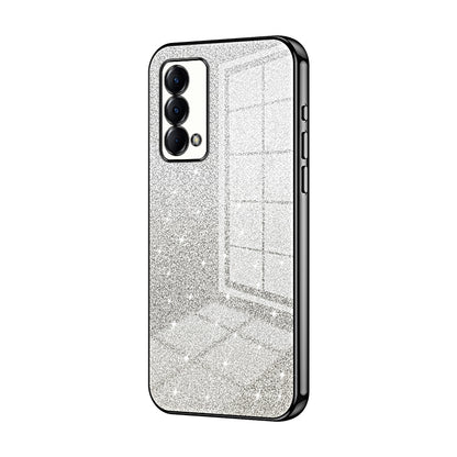 Realme Q3 Pro Carnival Luxury Glitter Gradient Powder Electroplated Case with Advanced Protection and Style