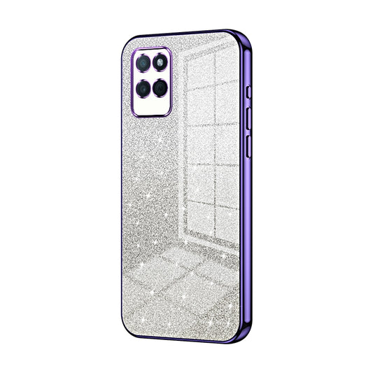 Realme V11 Luxury Glitter Gradient Powder Electroplated Case with Advanced Protection and Style
