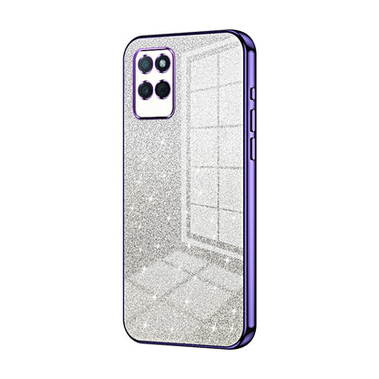 Realme V11s 5G Luxury Glitter Gradient Powder Electroplated Case with Advanced Protection and Style