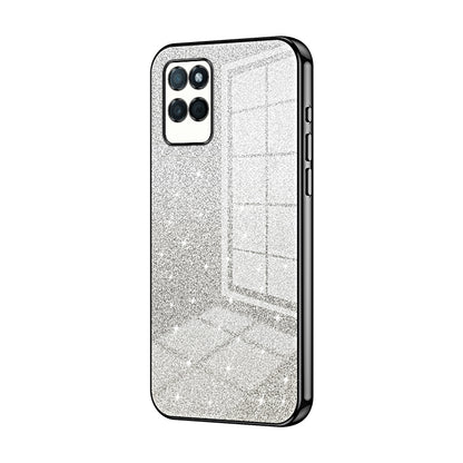 Realme V11s 5G Luxury Glitter Gradient Powder Electroplated Case with Advanced Protection and Style