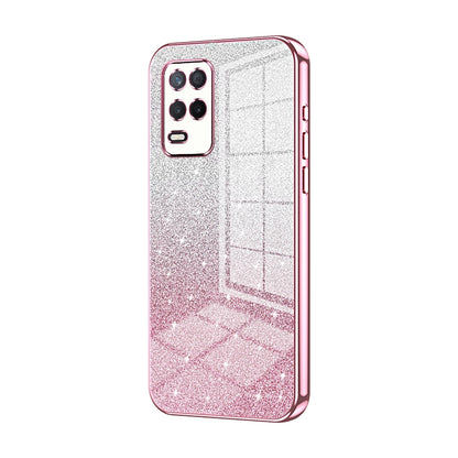 Realme Q3i 5G Luxury Glitter Gradient Powder Electroplated Case with Advanced Protection and Style