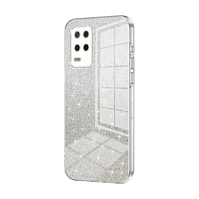 Realme Q3i 5G Luxury Glitter Gradient Powder Electroplated Case with Advanced Protection and Style