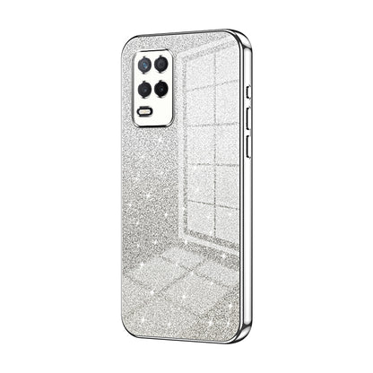 Realme V13 5G Luxury Glitter Gradient Powder Electroplated Case with Advanced Protection and Style