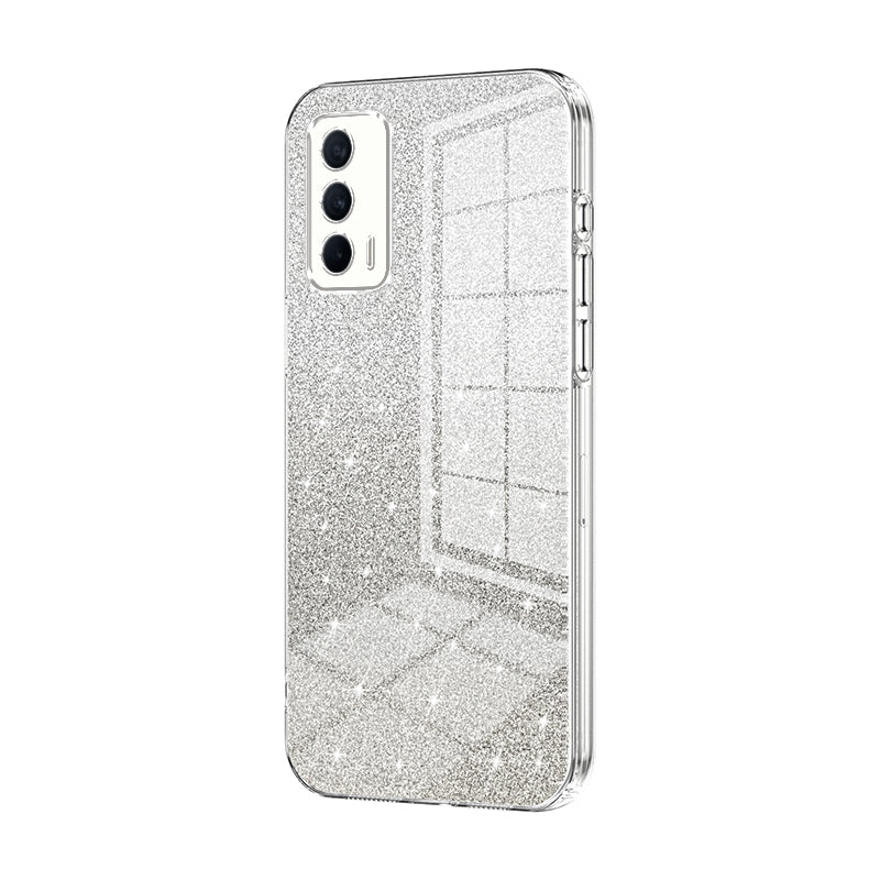 Realme V15 Luxury Glitter Gradient Powder Electroplated Case with Advanced Protection and Style