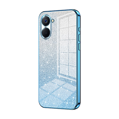 Realme V20 Luxury Glitter Gradient Powder Electroplated Case with Advanced Protection and Style