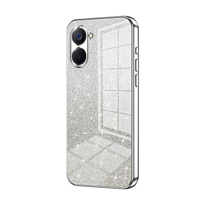 Realme V20 Luxury Glitter Gradient Powder Electroplated Case with Advanced Protection and Style