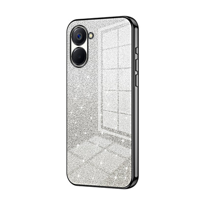 Realme V20 Luxury Glitter Gradient Powder Electroplated Case with Advanced Protection and Style