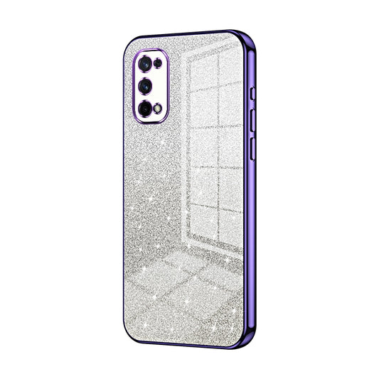 Realme Q2 Pro Luxury Glitter Gradient Powder Electroplated Case with Advanced Protection and Style