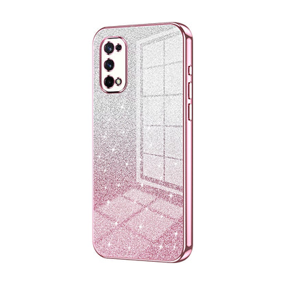Realme X7 Luxury Glitter Gradient Powder Electroplated Case with Advanced Protection and Style