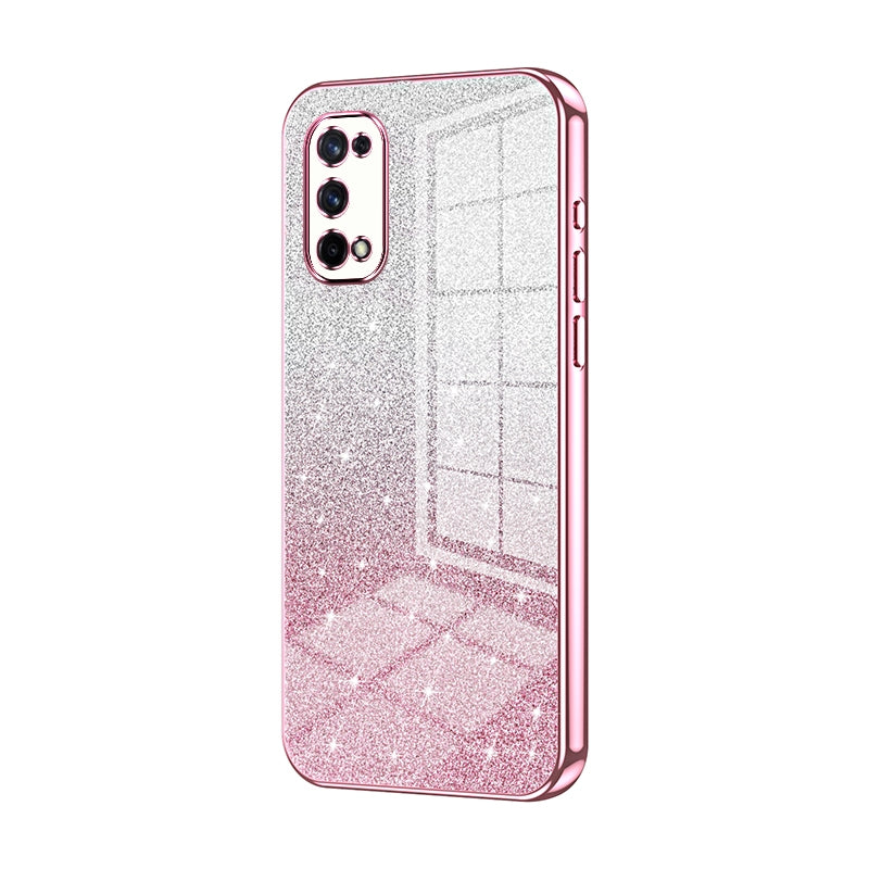 Realme Q2 Pro Luxury Glitter Gradient Powder Electroplated Case with Advanced Protection and Style