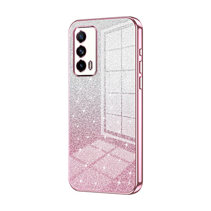 Realme X7 Pro Ultra Luxury Glitter Gradient Powder Electroplated Case with Advanced Protection and Style