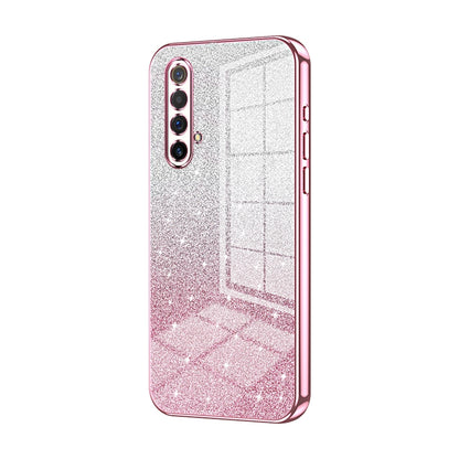 Realme X50 Luxury Glitter Gradient Powder Electroplated Case with Advanced Protection and Style