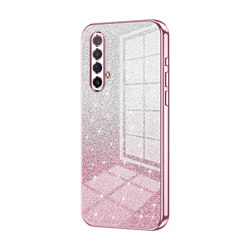 Realme X50m 5G Luxury Glitter Gradient Powder Electroplated Case with Advanced Protection and Style
