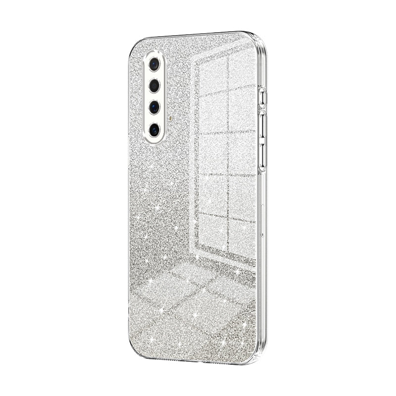 Realme X50 Luxury Glitter Gradient Powder Electroplated Case with Advanced Protection and Style