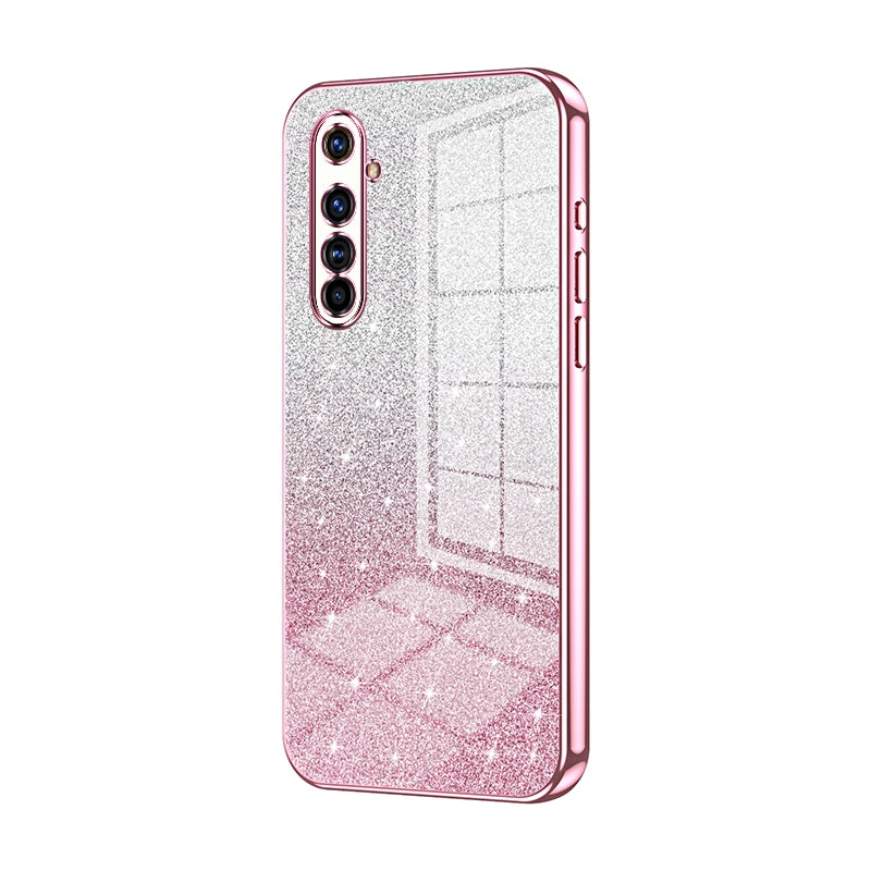 Realme X50 Pro Luxury Glitter Gradient Powder Electroplated Case with Advanced Protection and Style