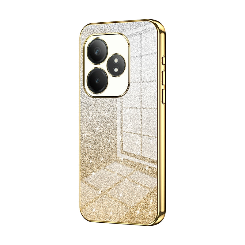 Realme GT Neo6 SE Luxury Glitter Gradient Powder Electroplated Case with Advanced Protection and Style