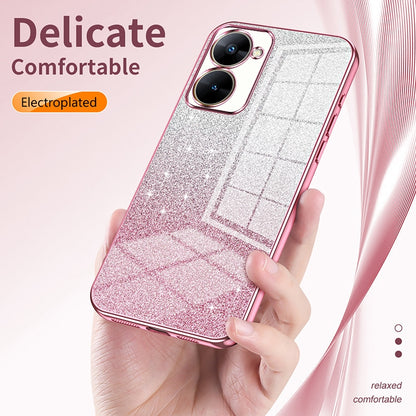 Realme 9 Pro Luxury Glitter Gradient Powder Electroplated Case with Advanced Protection and Style