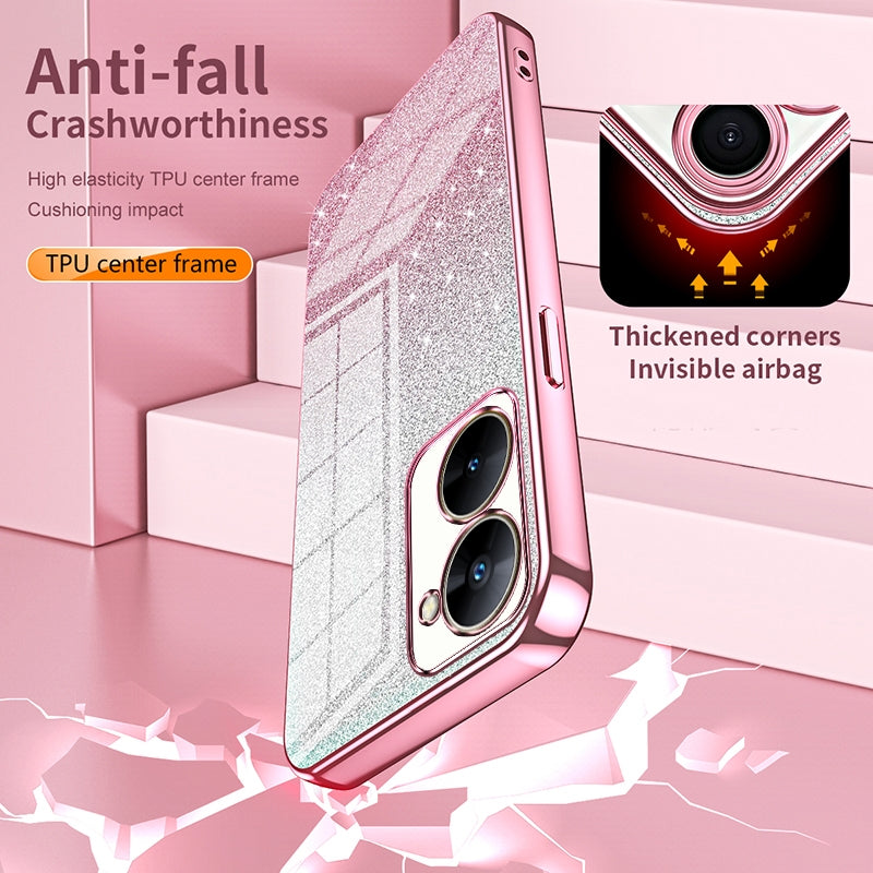 Realme 11 Pro+ Luxury Glitter Gradient Powder Electroplated Case with Advanced Protection and Style