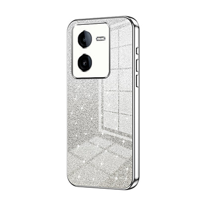 vivo iQOO Z8x Luxury Glitter Gradient Powder Electroplated Case with Advanced Protection and Style