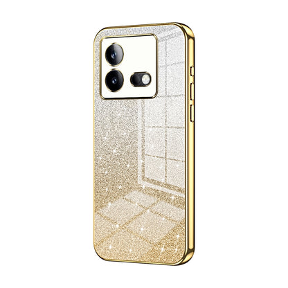 vivo iQOO Neo8 Pro Luxury Glitter Gradient Powder Electroplated Case with Advanced Protection and Style
