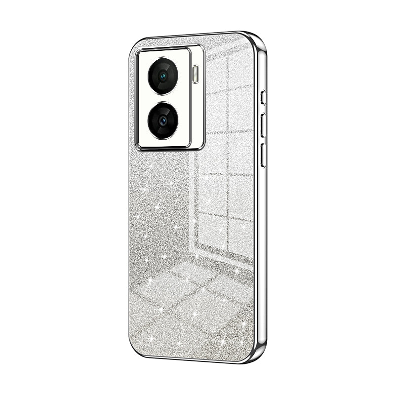 vivo iQOO Z7x Luxury Glitter Gradient Powder Electroplated Case with Advanced Protection and Style