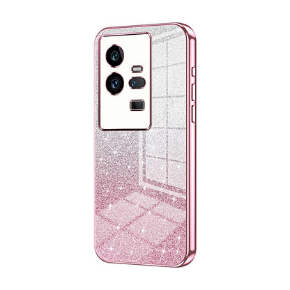 vivo iQOO 11 Pro Luxury Glitter Gradient Powder Electroplated Case with Advanced Protection and Style