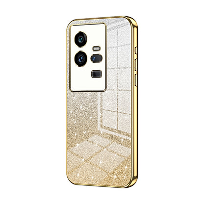 vivo iQOO 11 Pro Luxury Glitter Gradient Powder Electroplated Case with Advanced Protection and Style
