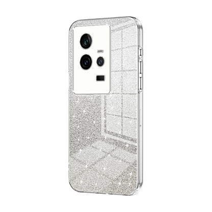 vivo iQOO 11 Luxury Glitter Gradient Powder Electroplated Case with Advanced Protection and Style