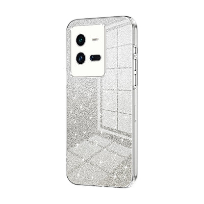 vivo iQOO 10 Pro Luxury Glitter Gradient Powder Electroplated Case with Advanced Protection and Style