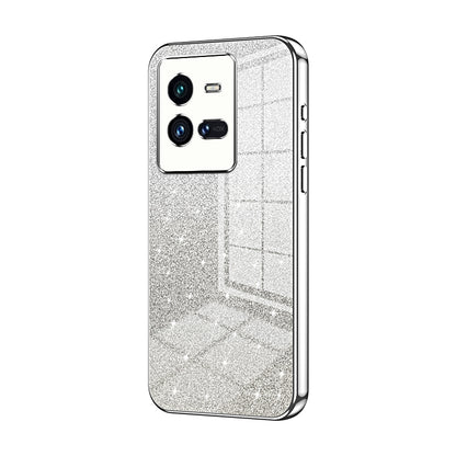 vivo iQOO 10 Pro Luxury Glitter Gradient Powder Electroplated Case with Advanced Protection and Style
