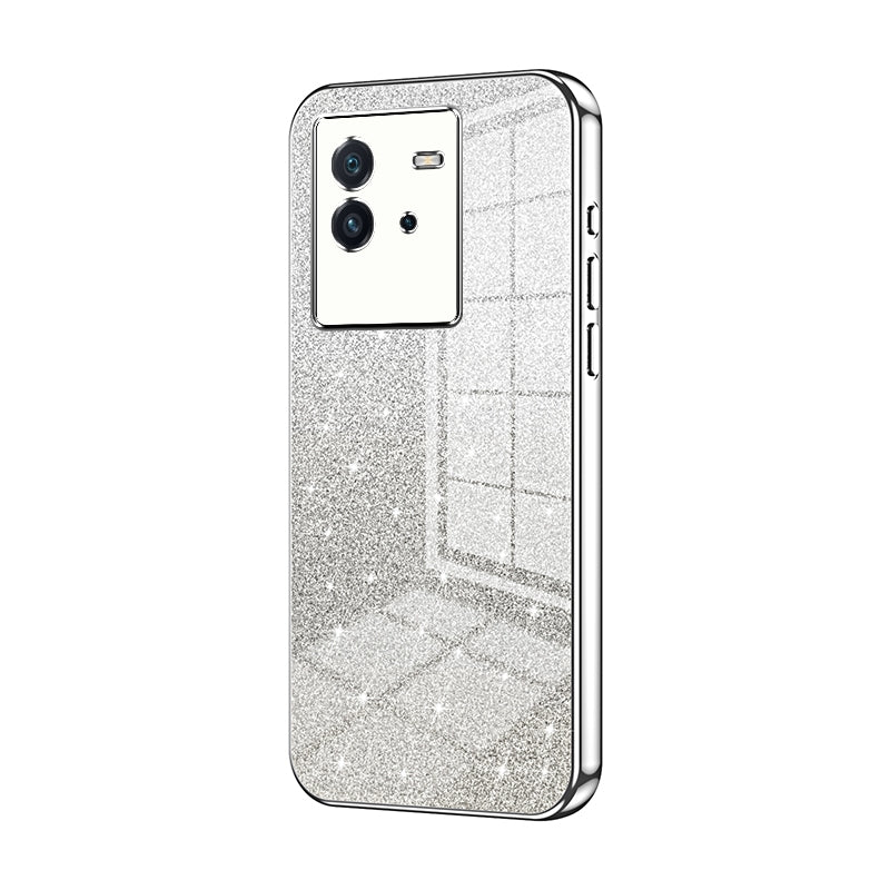 vivo iQOO Neo6 Luxury Glitter Gradient Powder Electroplated Case with Advanced Protection and Style