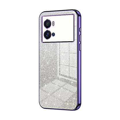 vivo iQOO 9 Pro Luxury Glitter Gradient Powder Electroplated Case with Advanced Protection and Style