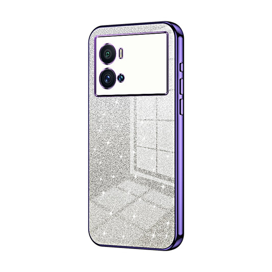 vivo iQOO 9 Pro Luxury Glitter Gradient Powder Electroplated Case with Advanced Protection and Style