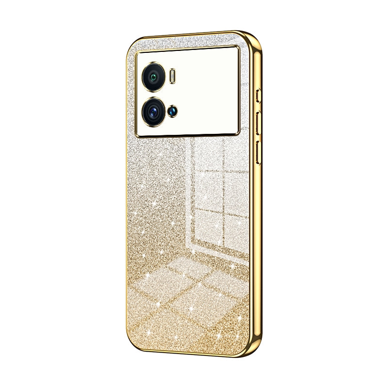 vivo iQOO 9 Pro Luxury Glitter Gradient Powder Electroplated Case with Advanced Protection and Style