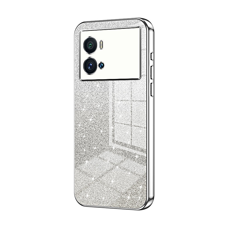 vivo iQOO 9 Pro Luxury Glitter Gradient Powder Electroplated Case with Advanced Protection and Style