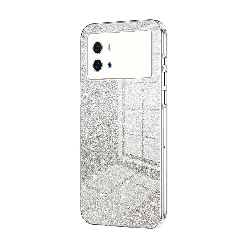 vivo iQOO 9 Luxury Glitter Gradient Powder Electroplated Case with Advanced Protection and Style