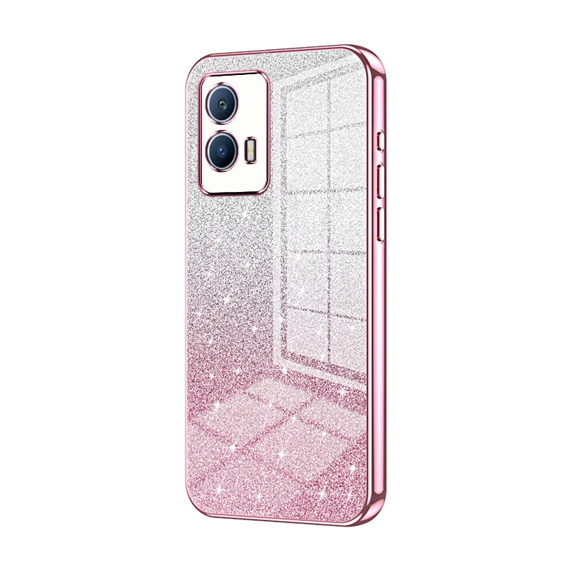 vivo iQOO U5 Luxury Glitter Gradient Powder Electroplated Case with Advanced Protection and Style