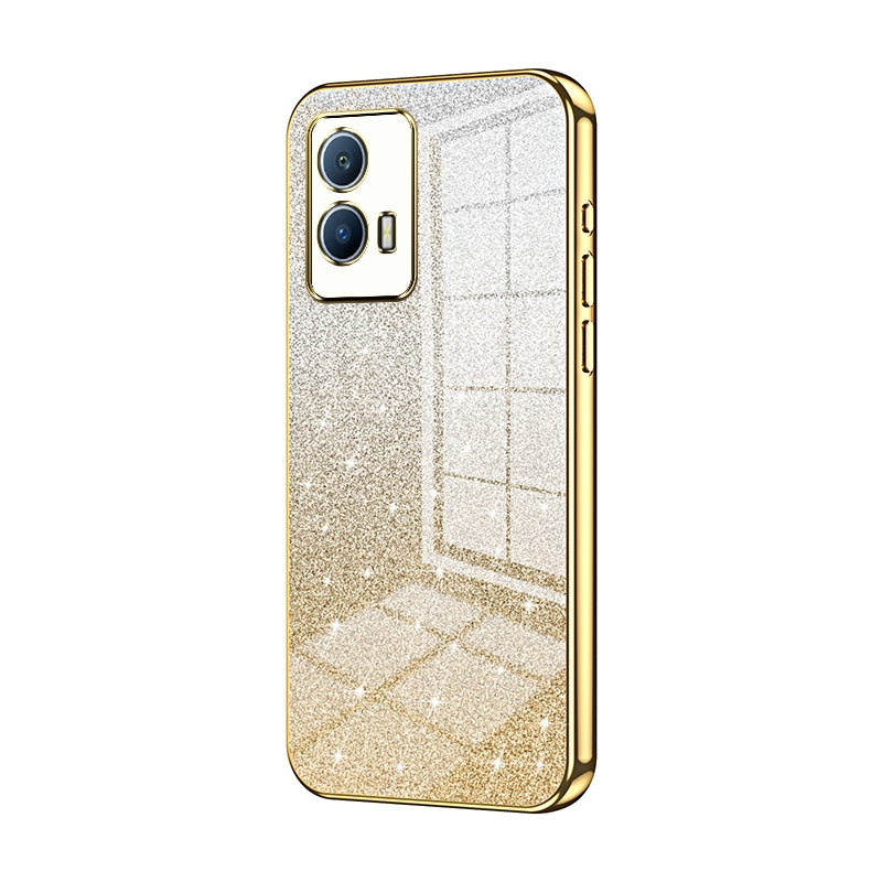 vivo iQOO U5 Luxury Glitter Gradient Powder Electroplated Case with Advanced Protection and Style